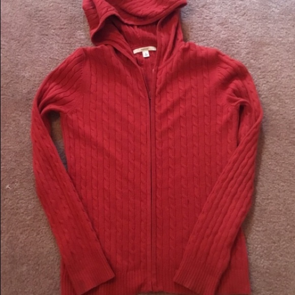 Merona Zip Up Hooded Sweater 